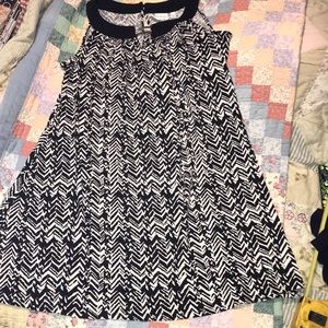 Kim Rogers Curvy Dress black white 1X